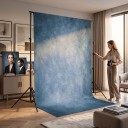 Fundal abstract pentru fotografiere 150 x 210 cm Poliester Textură pictată Fundal foto pentru studio Pentru portrete și fotografierea 20