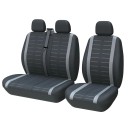 Fundas de asiento universales 2+1, poliéster, para el asiento del conductor y dos asientos de pasajeros 6