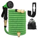Furtun extensibil de grădină 50FT 15m 8 moduri de pulverizare Adaptor pistol pulverizator și geantă pentru udarea și curățarea casei 3