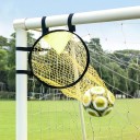 Fußballtor-Trainingsnetz 2-teilig Eckschusstraining Einfache Montage Präzise Abschlusstechnik Trainingshilfe für Kinder und Erwachsene 1
