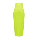 Fustă lungă pentru femei, tip creion, cu talie înaltă Croi strâns cu fermoar și fanta în spate Material elastic din nailon 6