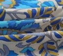 Fustă maxi asimetrică pentru femei cu model floral Mai scurt în față și mai lung în spate Talie elastică plisată Margine în dungi 6
