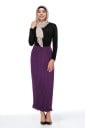 Fustă maxi plisată pentru femei cu pliuri verticale fine Croială dreaptă și îngustă până la glezne Talie lată Tiv ondulat Voal 9