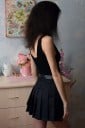 Fustă mini plisată pentru femei în stil japonez Fustă de vară plisată cu închidere pe lateral Croi scurt deasupra genunchilor 7