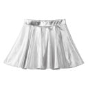 Fustă pentru fete Unicolor Lucioasă Peste genunchi Poliester Spandex Fustă elastică festivă pentru fete 2