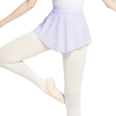 Fuste de dans cu croi ușor transparent din nylon spandex pentru balet, gimnastică și antrenamente de dans 4