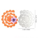 Fustella in acciaio a spirale fiore petali grandi 10,5×11,5 cm fustelle per decorazioni in carta 2
