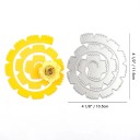 Fustella in acciaio a spirale fiore petali quadrati 10,5×11,5 cm fustelle per fiori di carta 2