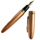 Fyldepen klassisk design med metalindfatning 14,7 x 1,7 cm spids 0,5 mm kalligrafisk pen til skrivning og underskrifter 8