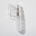 Fyllbar reseatomizer för parfym 5 ml transparent med färgad pump, kompakt sprayflaska för handväska och resor 6