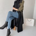 Gabardina bicolor para mujer 2