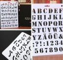 Gabarit avec lettres et chiffres 5