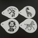 Gabarits pour décorer le café animaux 4 pcs 1