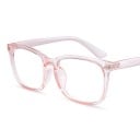 Gafas con filtro de luz azul para computadora y móvil Montura de plástico cuadrada Patillas anchas Cristales transparentes Remaches decorativos 13