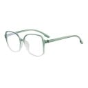 Gafas contra la luz azul para computadora y móvil Grandes monturas de plástico de forma geométrica con línea superior recta Estilo oversize Lentes 3