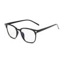 Gafas contra la luz azul para trabajar en el ordenador Montura de plástico rectangular con esquinas redondeadas Puentes integrados y patillas 6