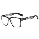 Gafas contra la luz azul para trabajar en la computadora Marco de plástico cuadrado con un marco fuerte Patillas anchas con almohadillas 3
