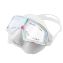 Gafas de buceo 16 x 6,5 cm Correa ajustable Cristal antivaho Protección UV Decoración metálica Máscara de esnórquel Gafas 2