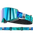 Gafas de esquí unisex 13 x 9,2 cm UV400 Gafas protectoras de invierno para esquí, snowboard y otros deportes de invierno con un uso cómodo 1