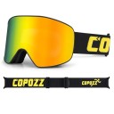Gafas de esquí UV400 17,8 x 9,8 cm Unisex Gafas de protección para esquiar y hacer snowboard Campo de visión amplio Bolsa de tela suave 12