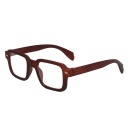 Gafas de lectura cuadradas de plástico +2.50 con protección contra la luz azul Gafas elegantes para trabajar con la computadora Marco ligero y cómodo 2