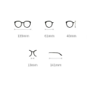 Gafas de lectura de plástico con filtro de luz azul Dioptría +1.00 Protección ocular Montura ligera Previene la fatiga ocular Cómodas de llevar 2