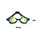Gafas de natación para adultos 16,5 x 4 cm Protección antivaho Correa ajustable Borde de sellado Natación exterior e interior 2