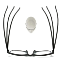 Gafas de plástico multifocales +2,50 Gafas de lectura para mujer con múltiples puntos focales Diseño moderno Cómodas de llevar Corrección de la visión óptica 3