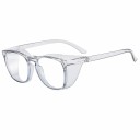 Gafas de protección 147 mm marco de PC 26 g transparentes antiempañamiento protección contra luz azul con protectores laterales 6