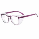 Gafas de protección 147 mm marco de PC 26 g transparentes antiempañamiento protección contra luz azul con protectores laterales 8