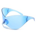 Gafas de sol futuristas Gafas de seguridad de gran tamaño Gafas de sol de gran tamaño Gafas redondas modernas Gafas con forma 16 x 9,5 x 7,5 cm 6