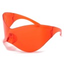 Gafas de sol futuristas Gafas de seguridad de gran tamaño Gafas de sol de gran tamaño Gafas redondas modernas Gafas con forma 16 x 9,5 x 7,5 cm 5