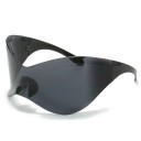 Gafas de sol futuristas Gafas de seguridad de gran tamaño Gafas de sol de gran tamaño Gafas redondas modernas Gafas con forma 16 x 9,5 x 7,5 cm 1