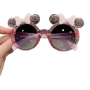 Gafas de sol infantiles para niñas con lazos Gafas de sol adorables para niñas Protección UV Marco ligero Gafas de verano elegantes para niños 7