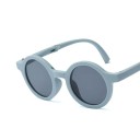 Gafas de sol infantiles plegables redondas de 129 x 115 mm para niñas y niños, estructura ligera, protección UV, gafas elegantes para niños 5
