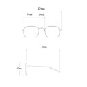 Gafas de sol infantiles plegables redondas de 129 x 115 mm para niñas y niños, estructura ligera, protección UV, gafas elegantes para niños 3