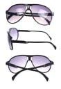 Gafas de sol infantiles tipo piloto con protección UV400 Montura de plástico Lentes con degradado 4,3 x 5 cm Doble puente Para excursiones 14