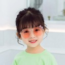 Gafas de sol metálicas para niños con lazo Gafas elegantes para niños Marco metálico Gafas infantiles elegantes para el verano, excursiones, parques y vacaciones 2