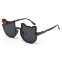 Gafas de sol para niñas 124 x 16 mm Forma de cabeza de gato Gafas infantiles elegantes Protección UV Montura ligera Gafas de moda de verano 2