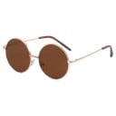 Gafas de sol redondas para niños 122 x 50 mm Marco de metal Gafas retro elegantes para niños Marco de metal ligero Gafas de verano 6