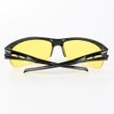 Gafas deportivas de ciclismo con protección UV Diseño semi-rimado con lentes curvados y marco negro Adecuadas para bicicleta 7
