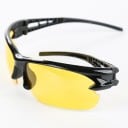 Gafas deportivas de ciclismo con protección UV Diseño semi-rimado con lentes curvados y marco negro Adecuadas para bicicleta 10