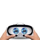 Gafas VR con auriculares para teléfonos móviles de 4,5 a 6,53 pulgadas casco 3D para realidad virtual con correa para la cabeza en color blanco 6