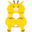 Galleggiante gonfiabile giallo per bambini da piscina 40 x 38 x 10 cm Anello galleggiante con motivo di giraffa per bambini da 6 a 36 mesi Divertimento acquatico estivo 1