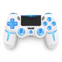 Gamepad Bluetooth 9,8 x 16 cm para PS4 PS3 y PC con retroiluminación RGB y panel táctil controlador inalámbrico con giroscopio de 6 ejes 7