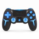 Gamepad Bluetooth 9,8 x 16 cm para PS4 PS3 y PC con retroiluminación RGB y panel táctil controlador inalámbrico con giroscopio de 6 ejes 8