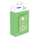 Gamepad mini Bluetooth da tasca 40,7 x 72 mm con modalità tastiera verde per Nintendo Switch, Switch 2, Android, iOS, PC e Raspberry Pi 4