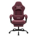 Gaming Chair with Footrest and Headrest for Users 155-180 cm, Swivel Office Chair on Wheels, for Gaming and Work 1