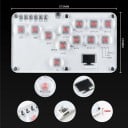 Gaming-Tastatur 210 × 120 × 18 mm Transparente weiße Hitbox Leverless Controller 18 Tasten RGB USB-C Für PC PS4 PS3 Switch Steam Niedrige Latenz 4