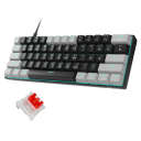 Gamingtastatur med blå baggrundsbelysning Baggrundsbelyst tastatur Tastatur med USB-C-grænseflade 1